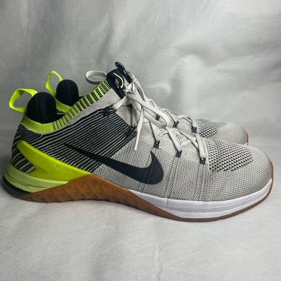 Nike Metcon Neon DSX Flyknit 2 CrossFit Mens 14 Gum Volt Black Yellow 924423-107 - Picture 5 of 15
